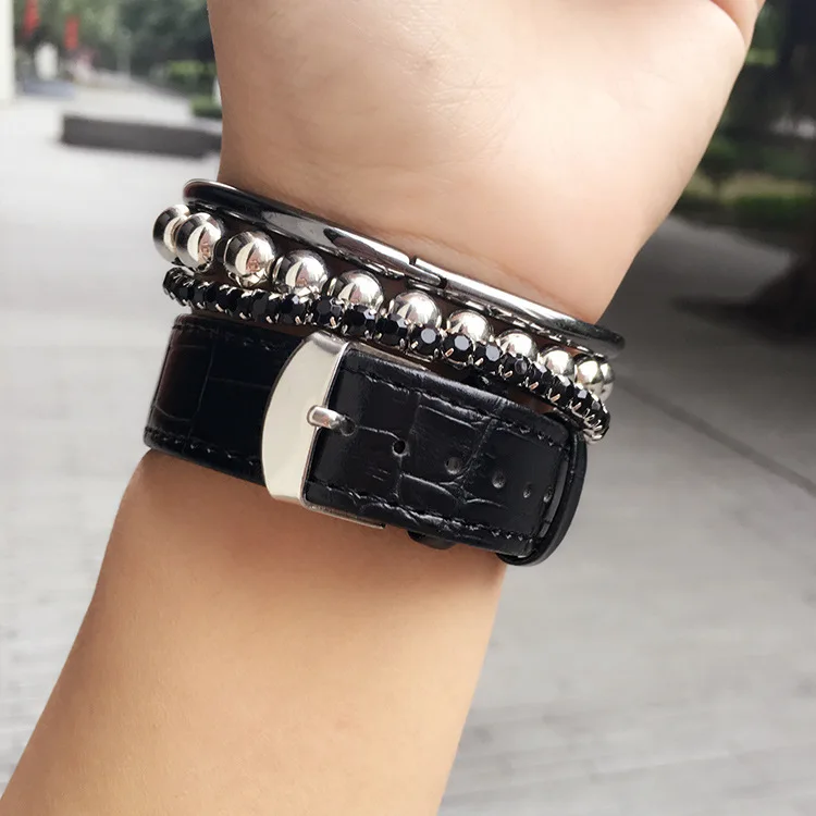 2017 Роскошные брендовые черные белые часы для влюбленных уникальные с арабскими