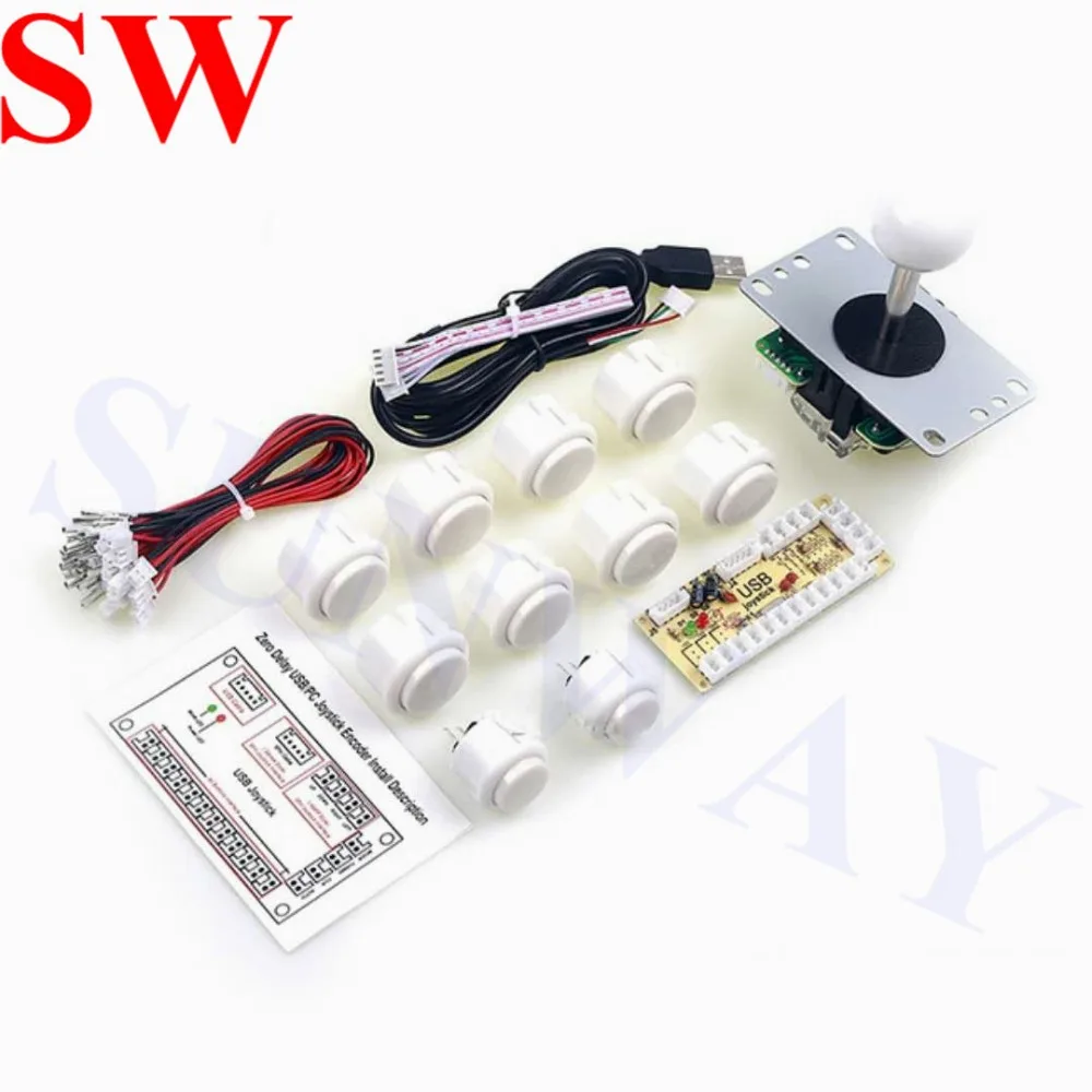 Аркадные Наборы сделай сам запчасти для джойстика Sanwa кодировщик USB ПК игровые