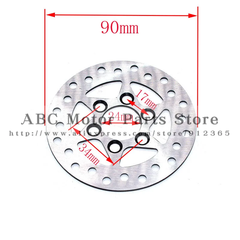 

Brake Disc Plate Rotor of 90mm outer diameter 6 holes for Mini Bike ATV Quad electric scooter motorcycle