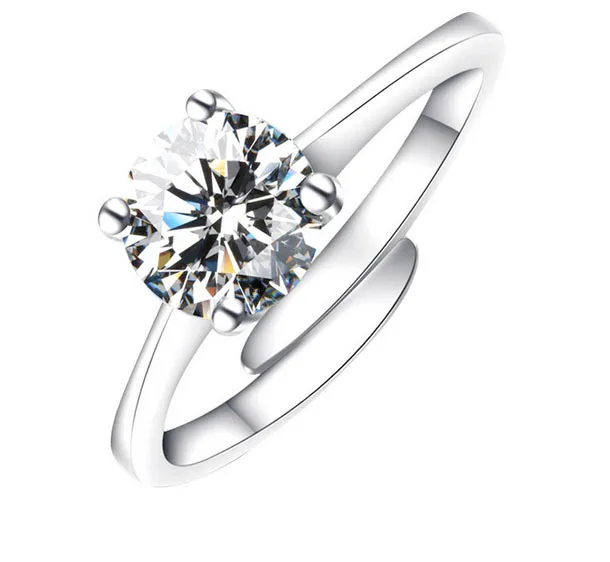 Женские брендовые кольца с фианитами и кристаллами Серебряное свадебное