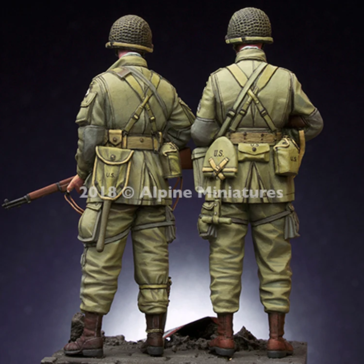 1/35 US 101st комплект солдатиков с 2 разными головками модель солдатика из смолы GK