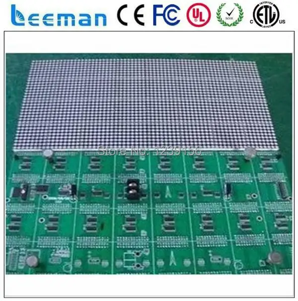 Leeman P3 P4 крытый красный светодиодный модуль dot --- 64*16 4.75 мм клин чип pcb DMX F3.75