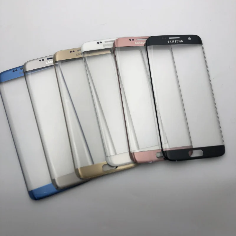 S7+ батарея задняя крышка стеклянная дверь корпус+ ЖК передний сенсорный экран Стекло Внешний объектив для samsung Galaxy S7 Edge G935 G935F G935FD