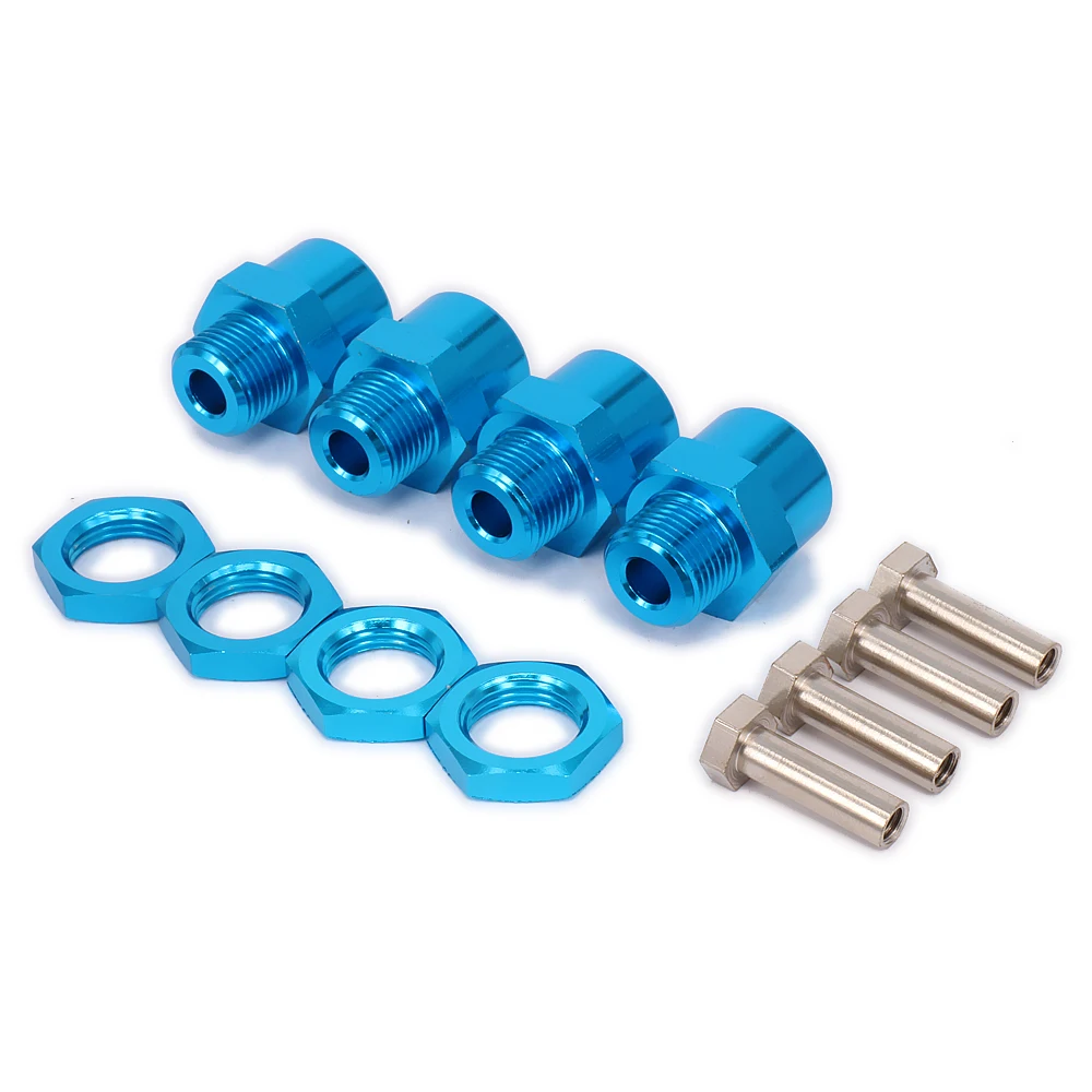 Aluminum 12mm To 17mm Wheel Hex Hub Adapter Conversion M12 M17 For 1/10 RC Model Car Toy Spare Hop-Up Parts HSP | Игрушки и хобби