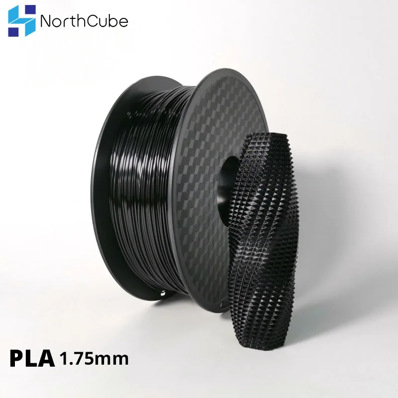 Нить pla для 3D принтера 1 75 мм кг материал 3d печати цветная пластиковая нить черный