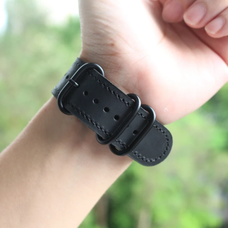 Кожаный ремешок в стиле ретро для apple watch 44 мм и браслет 40 спортивный iwatch band 42 серия