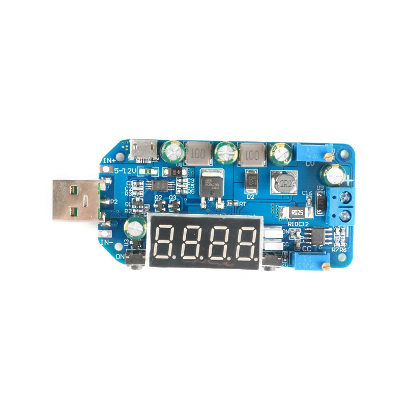 Регулируемый понижающий источник питания с USB 15 Вт CVCC Buck Boost преобразователь