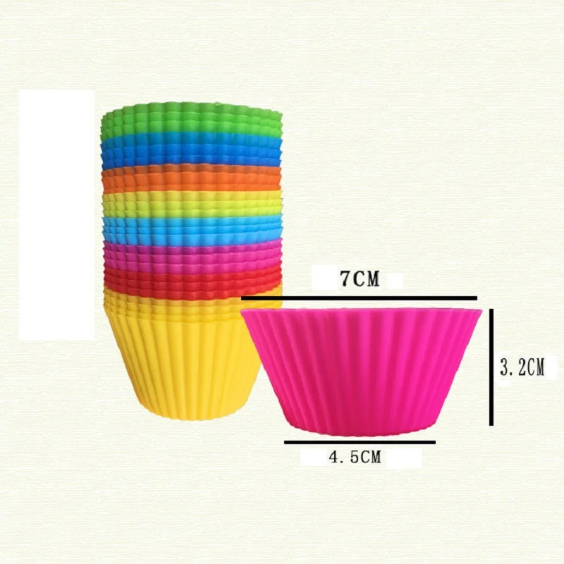 Силиконовая форма для маффинов 12 шт. 7 см|pastry tools|cupcake silicone moldmuffin |