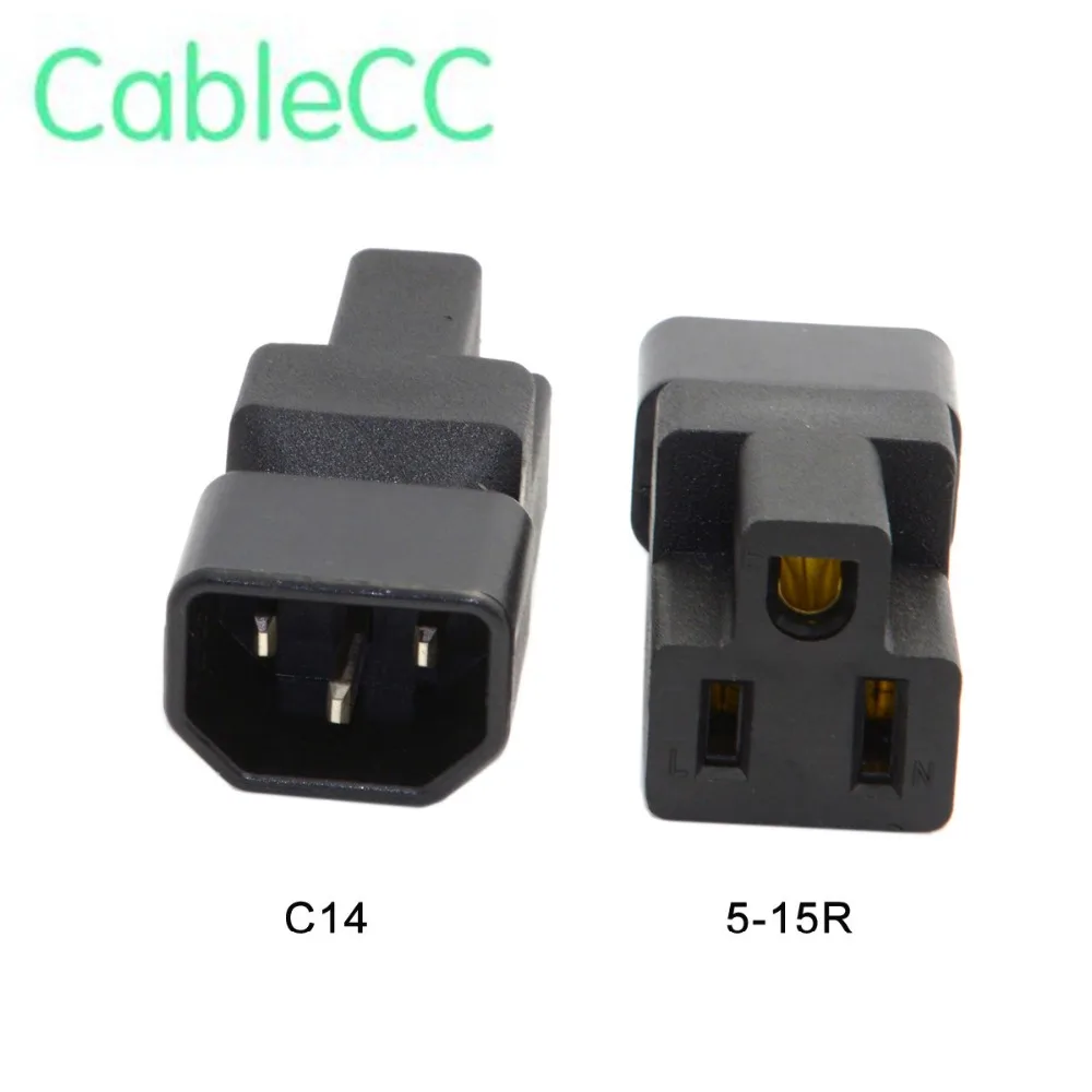 2 шт./1 шт. IEC320 C14 Male к Nema 5 15R PDU USA|Компьютерные кабели и разъемы| |