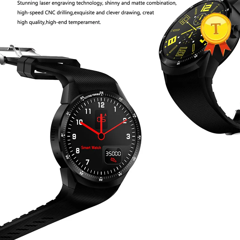2019 new sport Android SmartWatch Heart Rate Monitoring 3G WiFi GPS Smart Watch men for ios phones wristwatch | Электроника