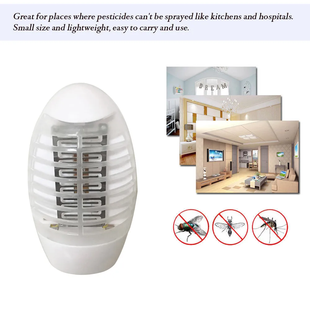 Светодиодная розетка электрическая москитная ловушка для насекомых Zapper ночная