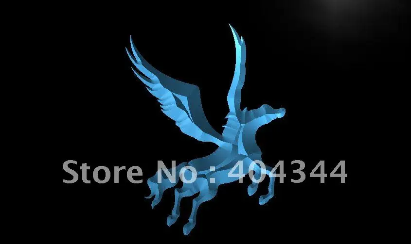LK404- PEGASUS лошадь дисплей домашний декор светодиодная неоновая световая вывеска
