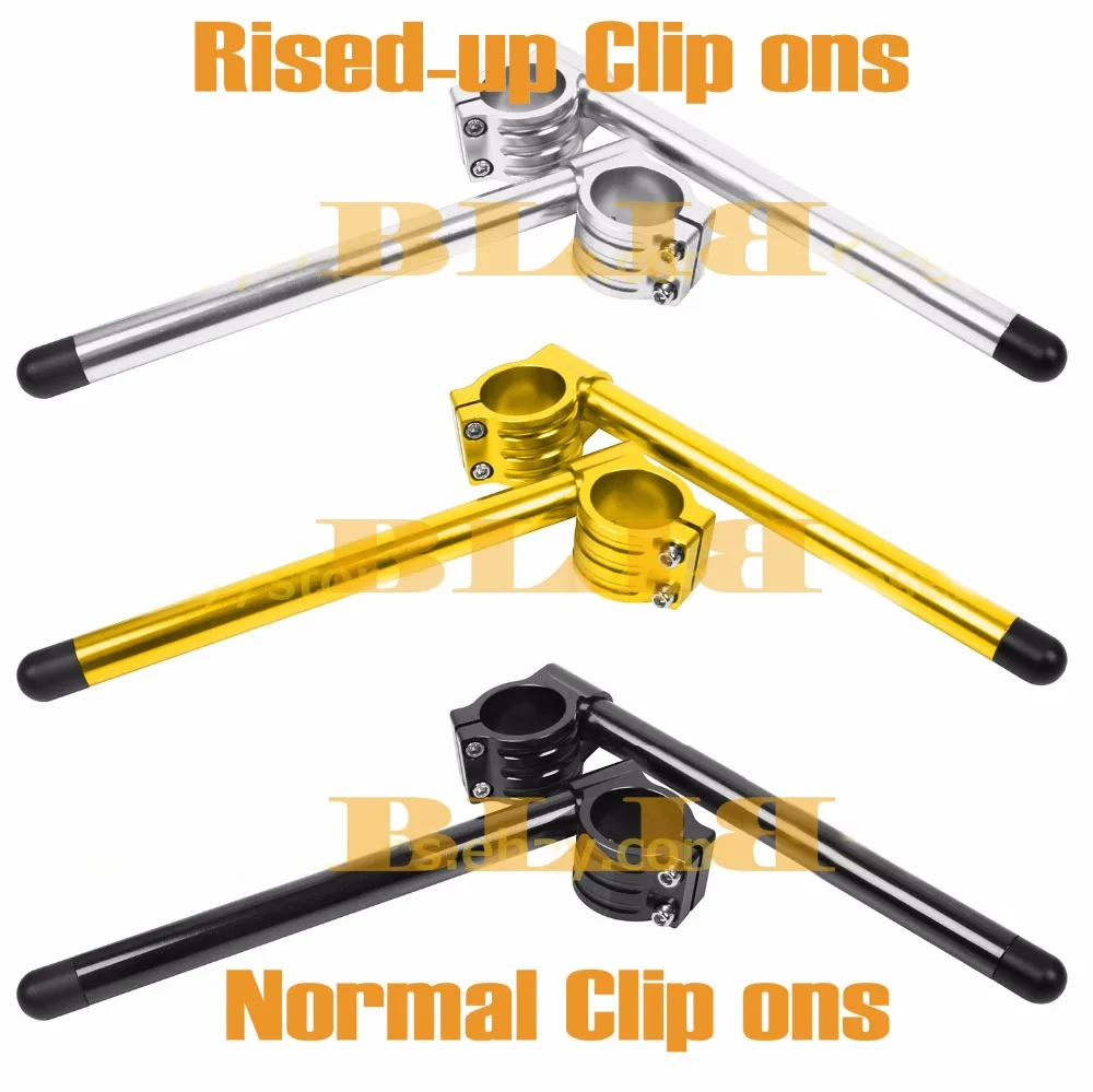 

Rised-up Handle Bar Racing CNC Set 50mm 51mm 52mm 53mm 54mm CNC Motorcycle Clip on Ons Fork Handlebar Grips Riser De Regular