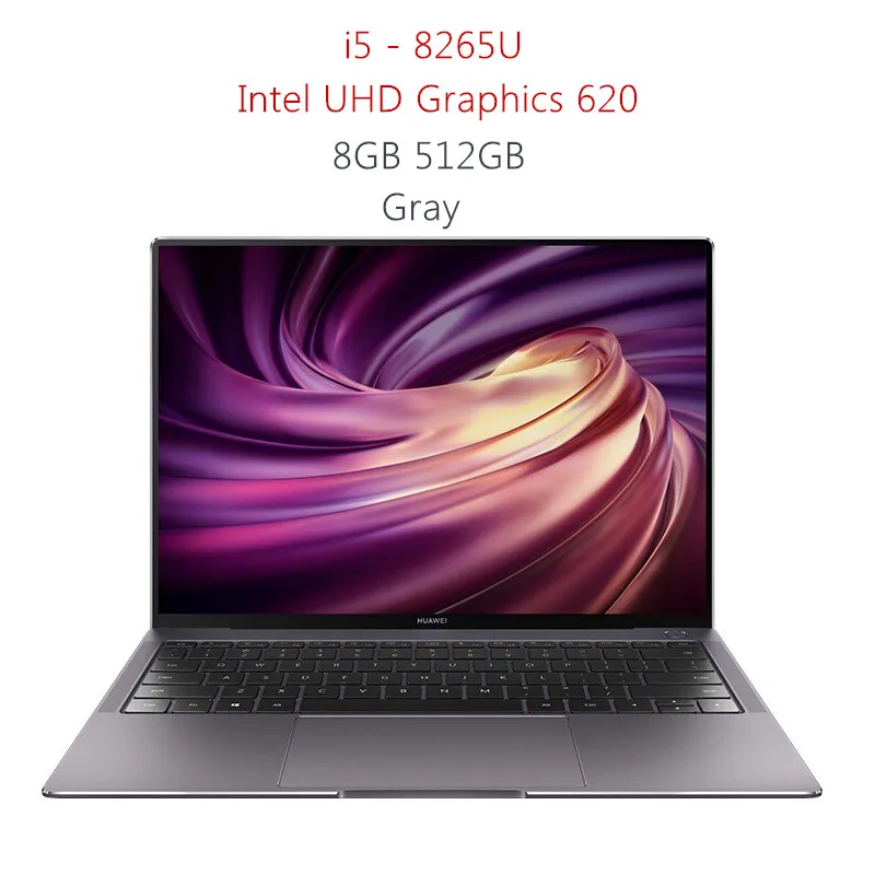 i5 UHD Grey HUAWEI MateBook X Pro ноутбук 13,9 дюймов Linux 0S 3K FHD сенсорный экран Intel Core i5 8265U/i7 8565U 8 Гб ram 512 ГБ SSD - Цвет: i5 UHD Grey