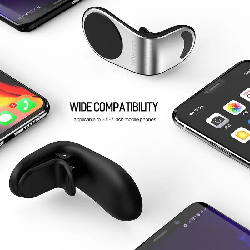 Магнитный автомобильный держатель для телефона L образный зажим магнитный iPhone