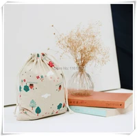 wholesale 9x12cm 50pcs tower printing cotton bags wedding pouch gift bags free shipping