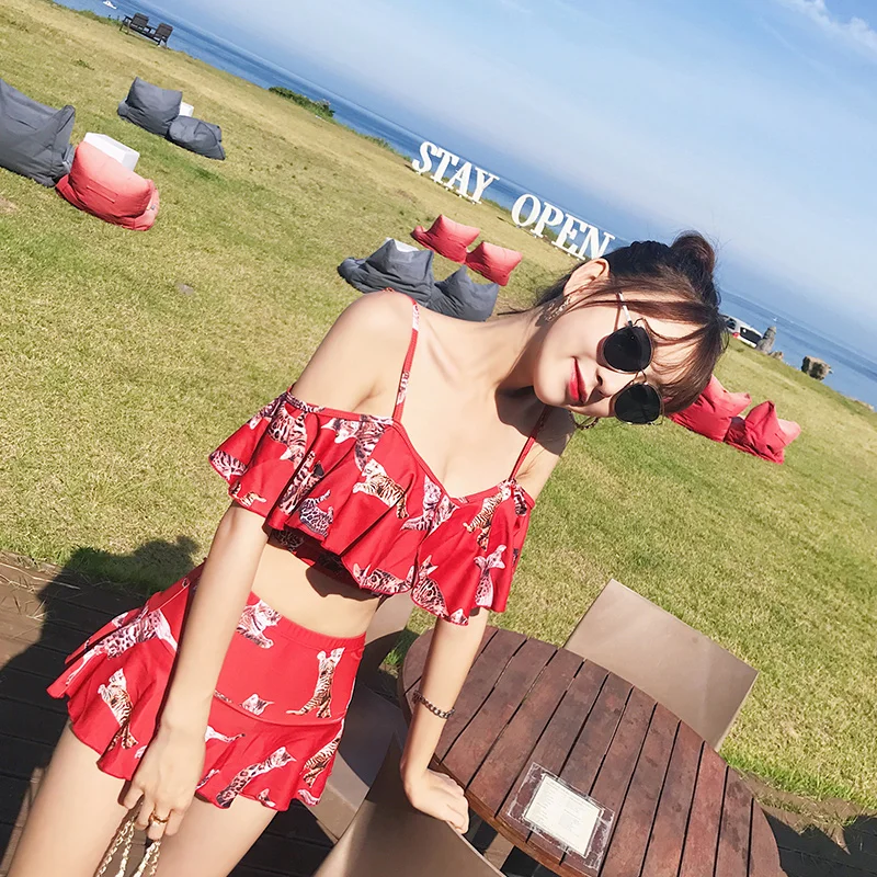 2017 Купальники для малышек Для женщин Двойка бикини Дамская ванный комплект с