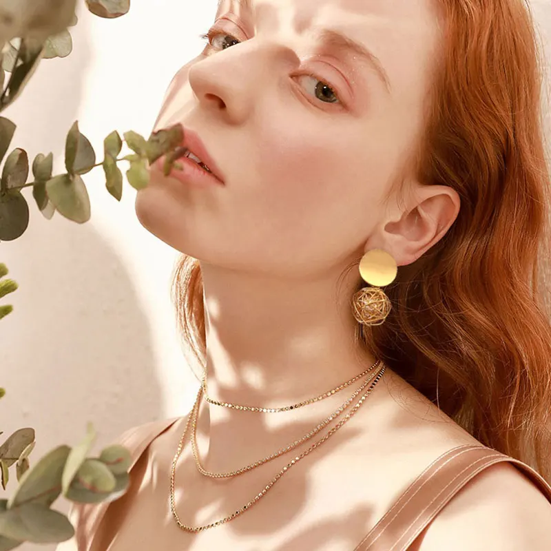Серьги женские геометрические модные 2019|Серьги-подвески| |