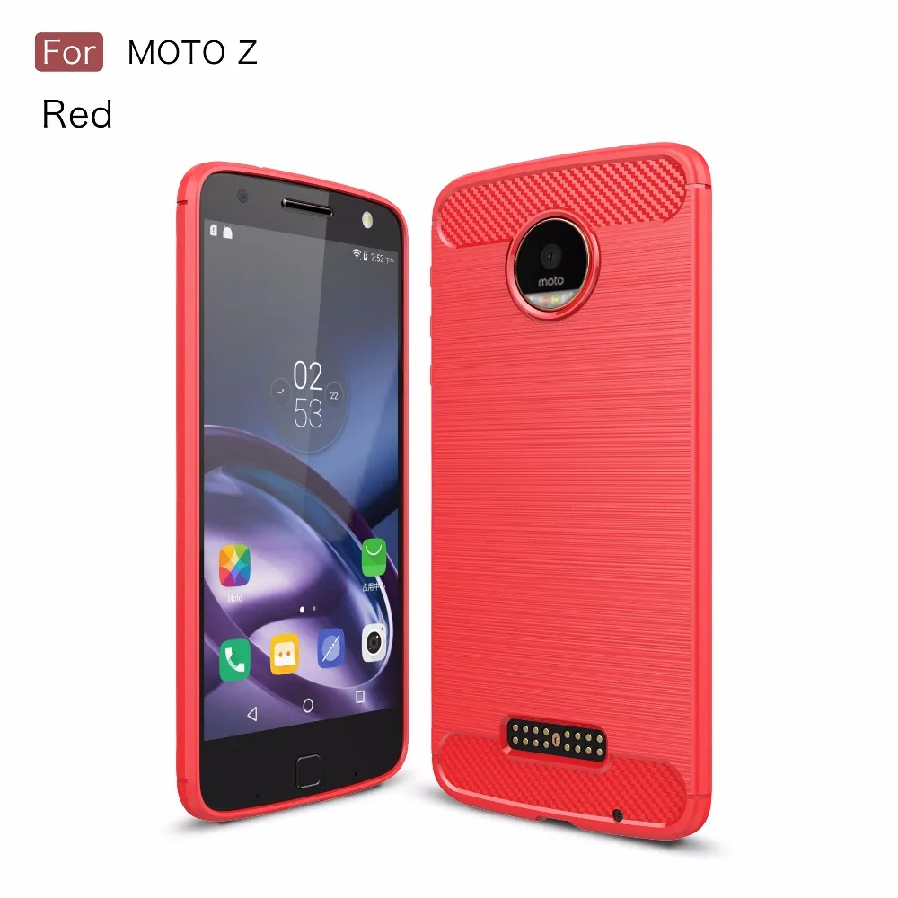 Qushar мягкий силиконовый матовый чехол для Moto Z XT1650-05 противоударный телефона 5.5