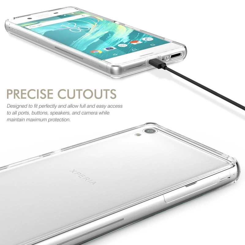Чехол для смартфона Sony Xperia XA Xz1 C6 Xz1c Xa1plus XA2 Ultra L2 2016 прозрачный гелевый ТПУ