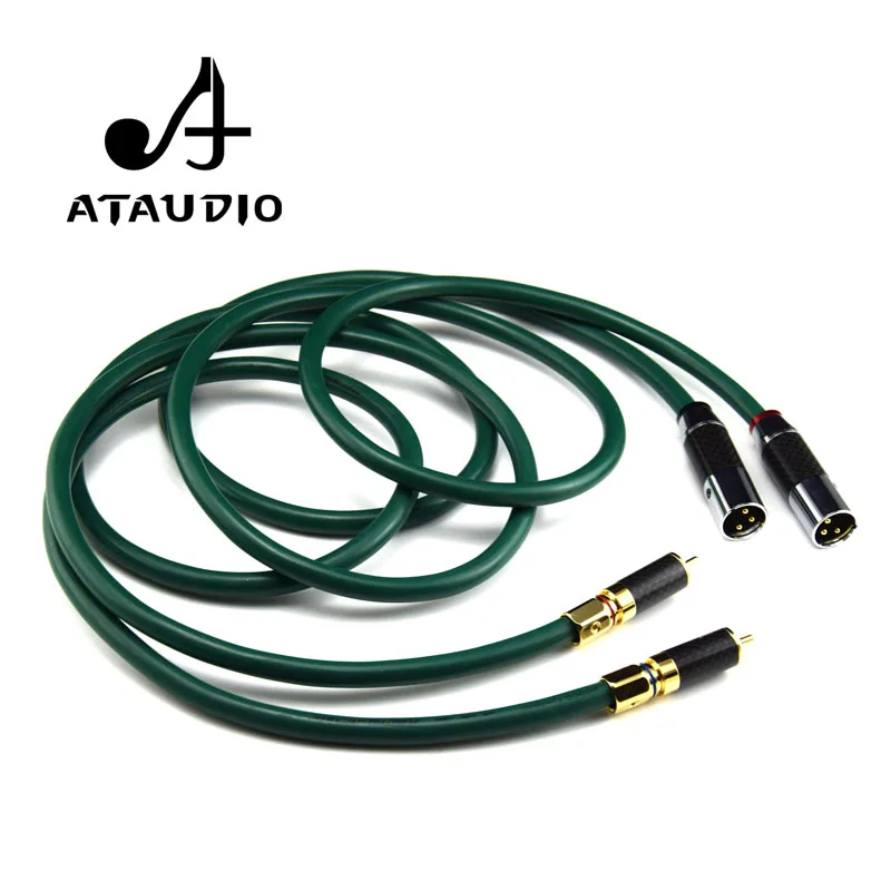 Кабель ATAUDIO с поддержкой OCC Hi Fi XLR штекер RCA 2rca на 2xlr|rca male cable|to rcamale cable |