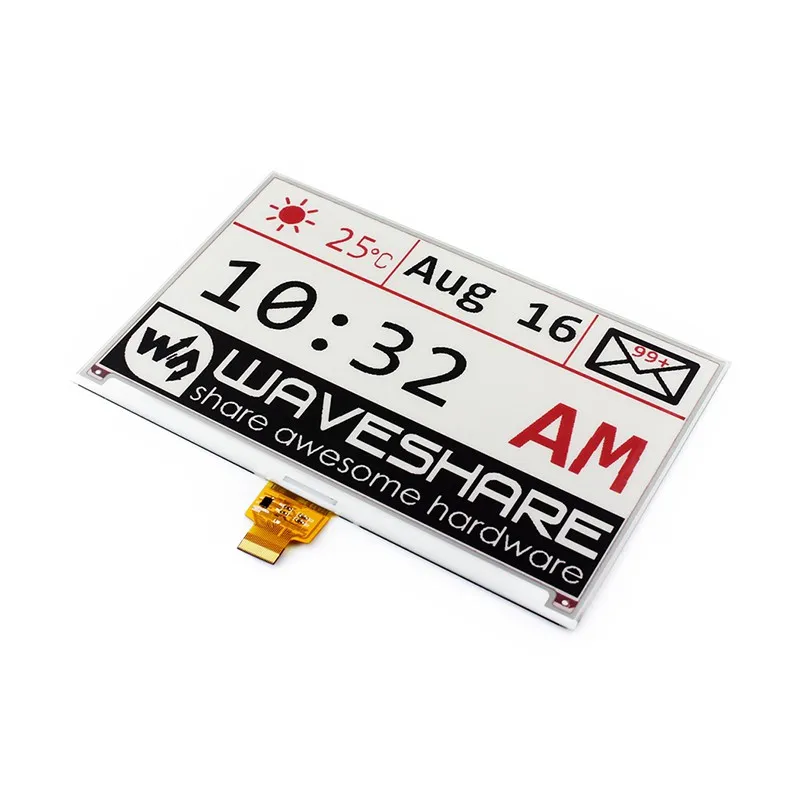 7 5 дюйма E Ink Raw Display 640x384 разрешение со встроенным контроллером SPI интерфейс без PCB