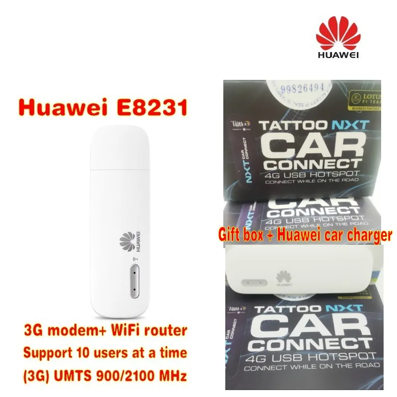 Разблокированный Wi-Fi Модем HUAWEI E8231 3G 21 Мбит/с USB модем для автомобиля с поддержкой