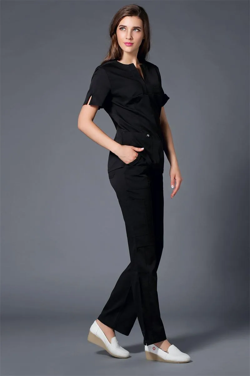 Облегающие медицинские женские наборы для ухода за кожей, больничный магазин красоты, медицинские сестры, спецодежда, униформа, стоматологическая клиника, медицинский уход, комплекты одежды