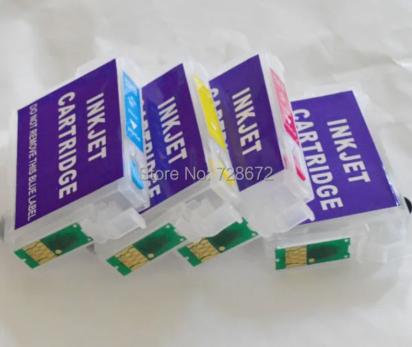 T1261 T1264 T126 перезаправляемый картридж с чип для Epson рабочей силы 630 635 545 845 WF 3520