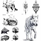 YURAN, временная тату-карандаш, для мужчин, племя рук, волка, тату-наклейки для женщин, макияж, лисичка, Переводные татуировки, геометрические