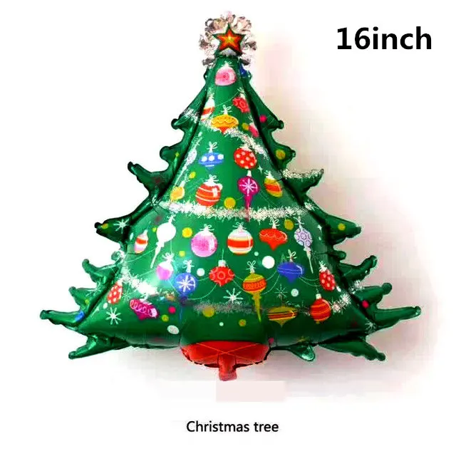 16inch tree Рождественский шар Санта Клаус фольгированные воздушные шары Детские Рождественские подарки Классические игрушки для детей вечерние украшения для мальчиков и девочек 1 шт - Цвет: 16inch tree