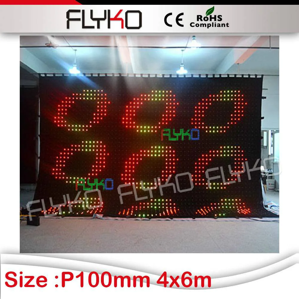 Новый продукт P10cm 4*6m фотофоны инновационный гибкий светодиодный занавес