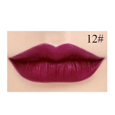 12 1 шт. Водонепроницаемая женская помада матовая Cosmetiquera 12 цветов Rouge A Levre матовая Longue Tenue стойкий блеск для губ Стик - Цвет: 12