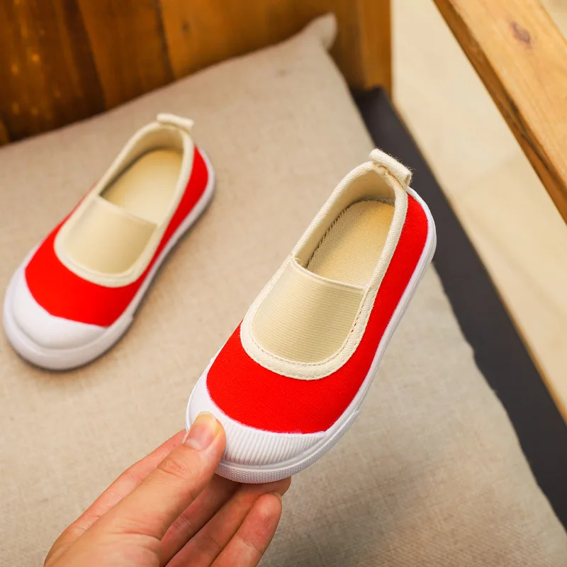 2018 New Arrived Children Canvas Shoes For Girls Boys Sneakers White Black Kids Pedal Lazy Sport Size S84 | Детская одежда и обувь