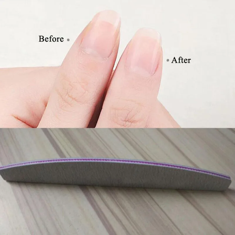 Четыре лилии 4 шт./лот для дизайна ногтей шлифовальная пилка с C изогнутой