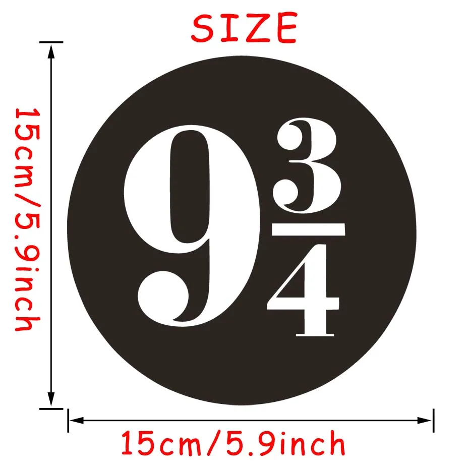 Harry Potter Platform 9 and 3 Quarters Door Stickers for Kids Room Wall Decals Removable Self Adhesive Wallpaper Home Decor | Дом и сад