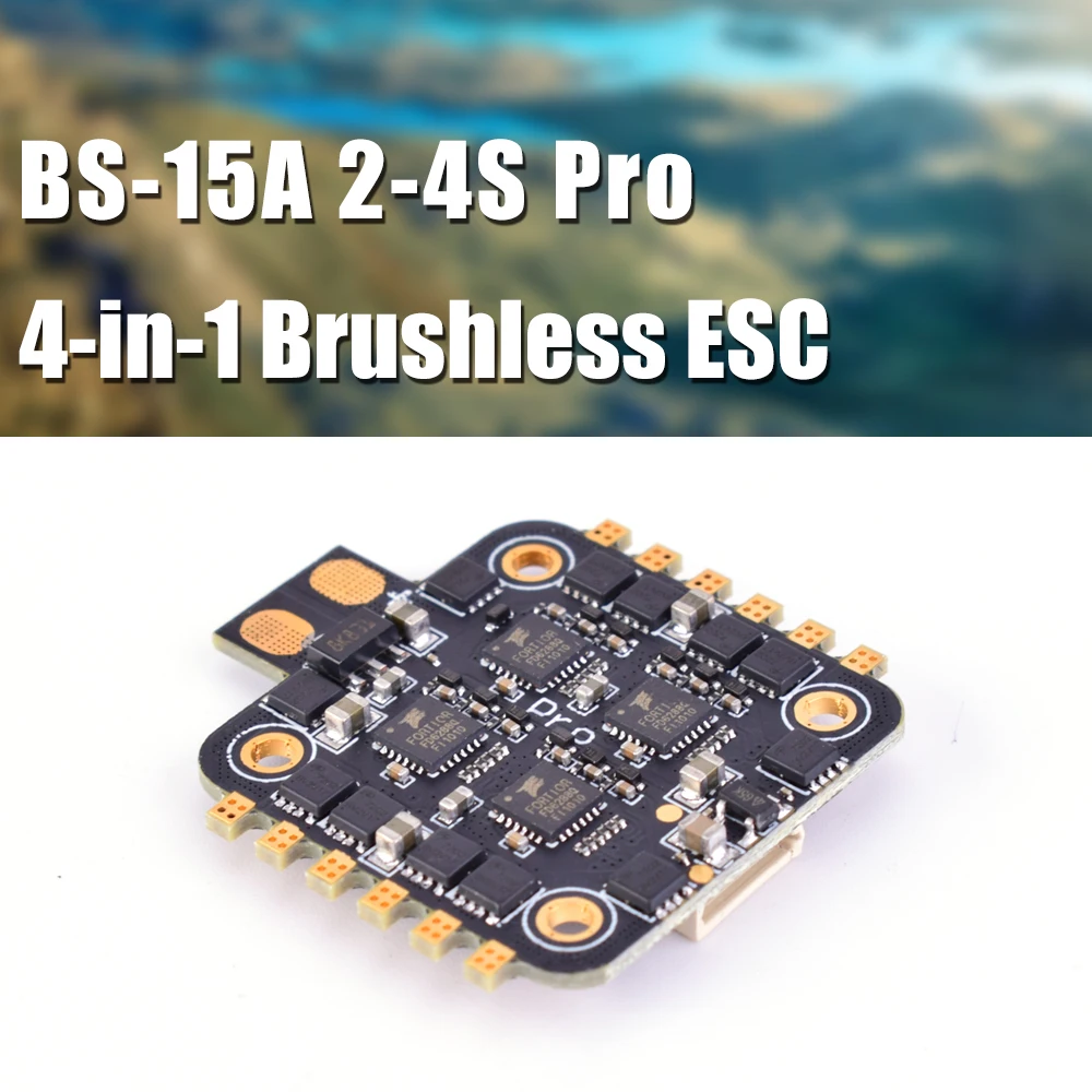 BS 15A 2 4S Pro 4 в 1 бесщеточный ESC летать башня для небольшой гоночный Дрон с видом от
