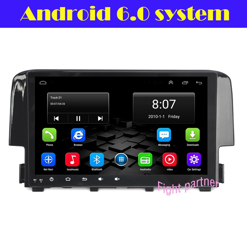 Автомобильный dvd на основе Android для Honda Civic 2016 автомобильный мультимедийный блок 2 +