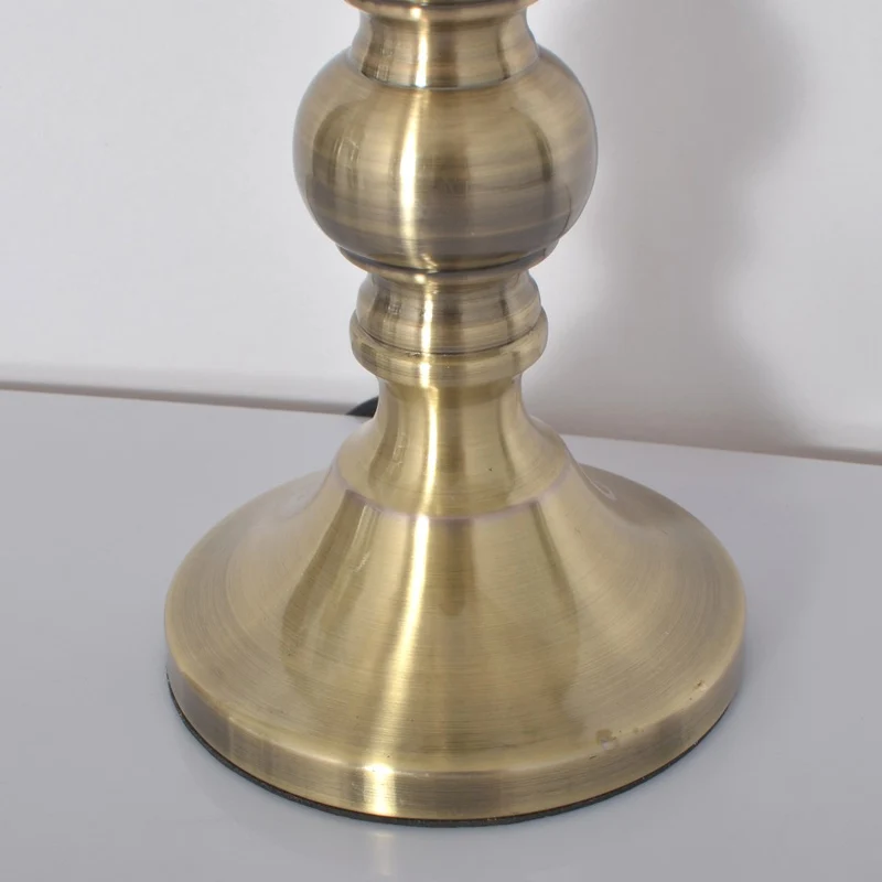 Настольная лампа в британском стиле ретро стеклянный навес с цветами для