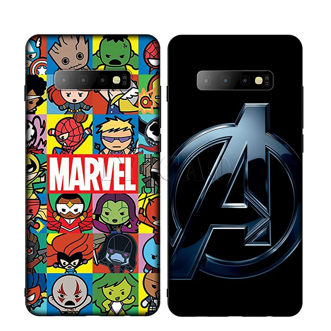 Мягкий силиконовый чехол с логотипом комиксов Marvel для Samsung Galaxy S20 S10 S9 S8 Plus Lite Ultra S6