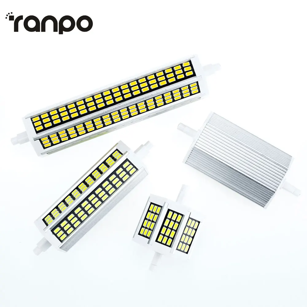 R7S светодиодный светильник J78 J118 J135 J189 AC 220V 110V SMD5730 лампы r7s 78 мм 118 135 189 трубки