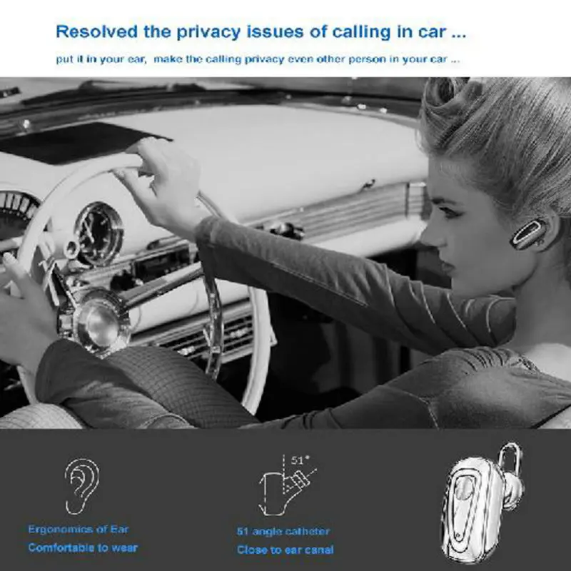 Автомобильный Беспроводной Bluetooth 4 1 наушники гарнитура автомобильный комплект