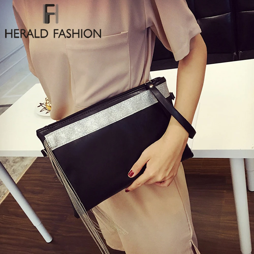 Herald Fashion женский конверт с кисточкой роскошные женские повседневные клатчи