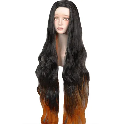 Камадо незуко косплей парик лезвие демона убийца киметсу но яйба Хэллоуин аниме