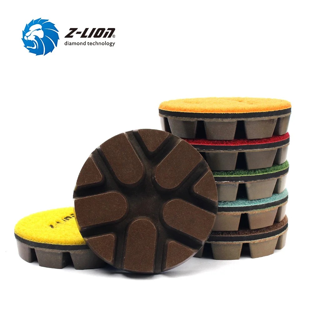 Z LION 3 &quot7 шт./компл. Алмазные полировальные колодки для шлифовального круга