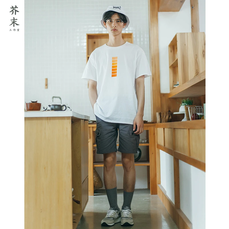 INFLATION Brand Clothing Mens Tracksuit Cotton T shirt Hip Hop Short Sleeve T-shirt Men O-neck Streetwear Tee 8119S | Мужская одежда