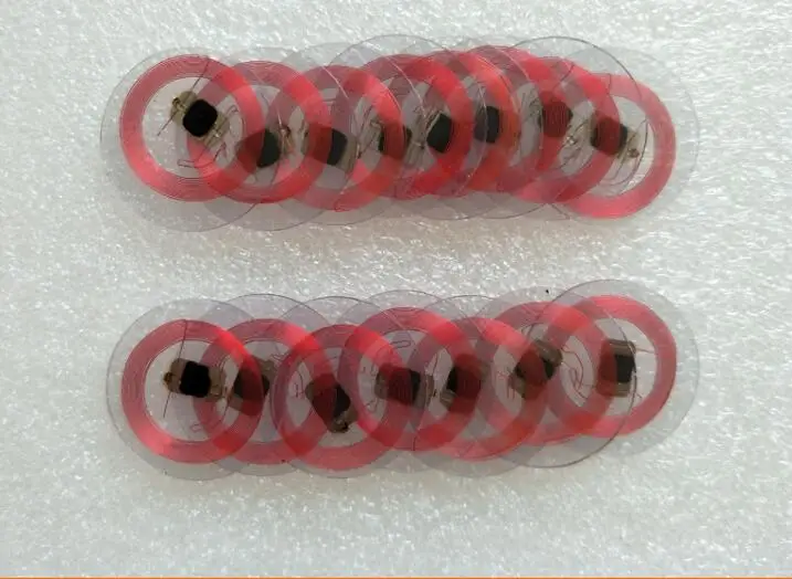 

Free shipping 100pcs 25mm diameter 13.56MHz S50 RFID tags S50 Coin Card s50 Transparent coins card S50 chip card