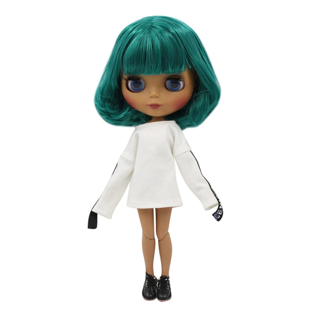 Ледяной DBS Blyth кукольные 1/6 bjd черная матовая искусственная кожа с уход за кожей