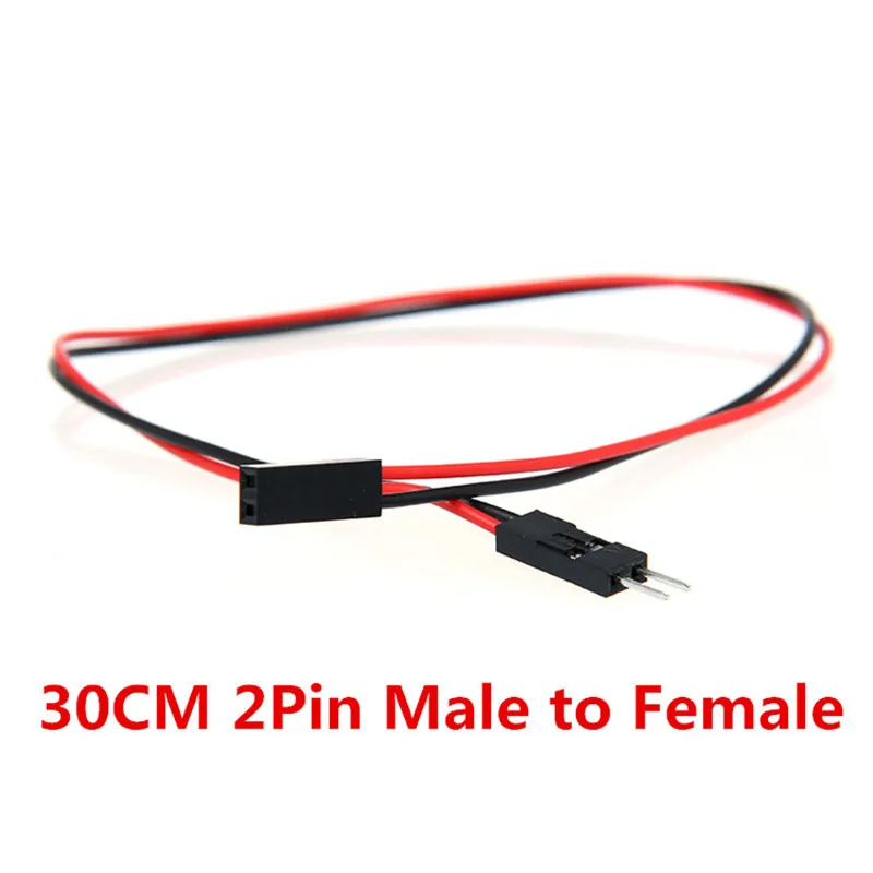 50 шт./лот кабели DuPont 30 см 2pin AWG26 макетная плата соединительные провода M-M F-F для