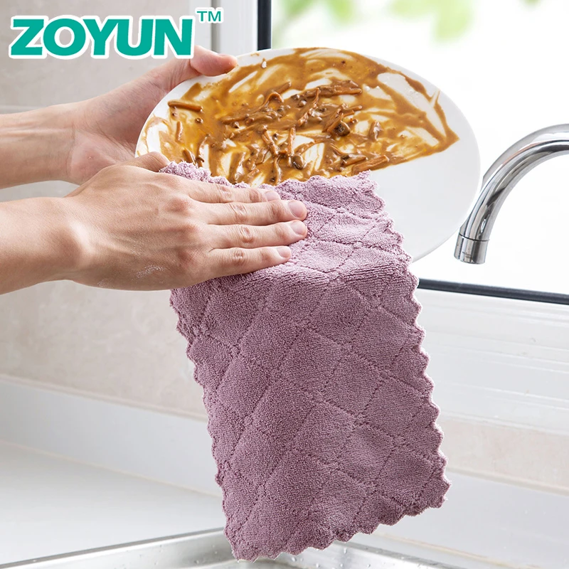 Zoyun сверхвпитывающая микрофибра кухонная ткань для посуды с высоким уровнем эффективная посуда домашнее полотенце для уборки кухонные инструменты Гаджеты